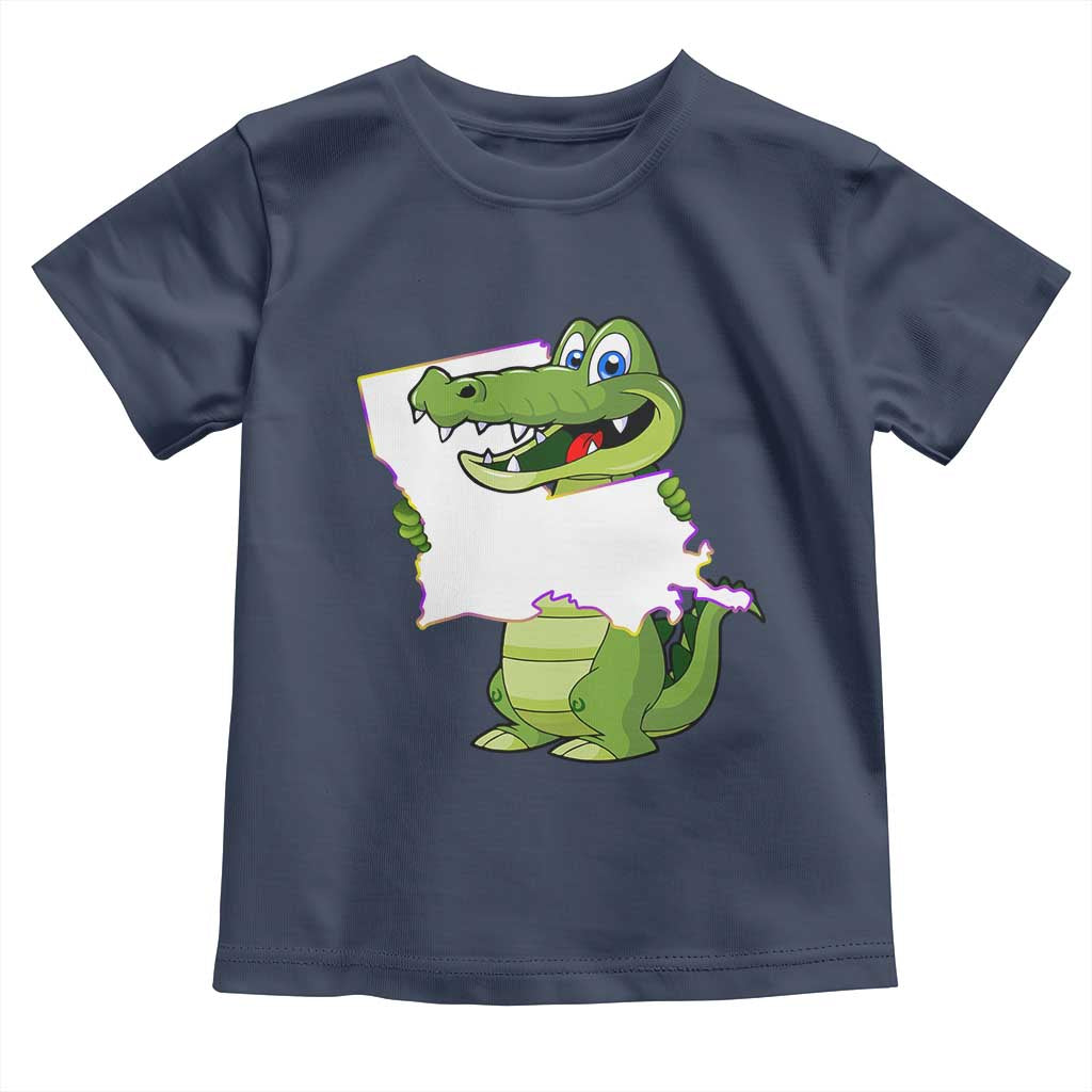 Cute Louisiana Aligator Toddler T Shirt
