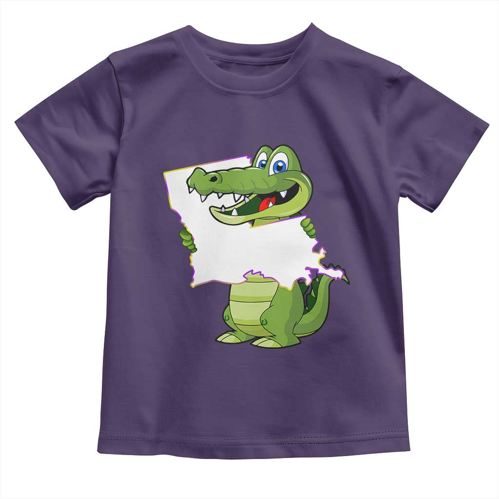 Cute Louisiana Aligator Toddler T Shirt