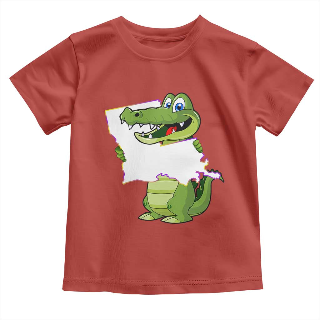 Cute Louisiana Aligator Toddler T Shirt