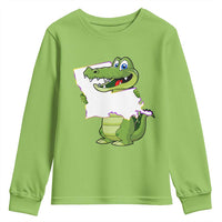 Cute Louisiana Aligator Youth Sweatshirt