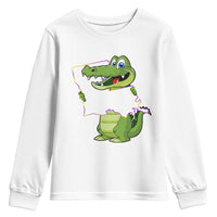 Cute Louisiana Aligator Youth Sweatshirt