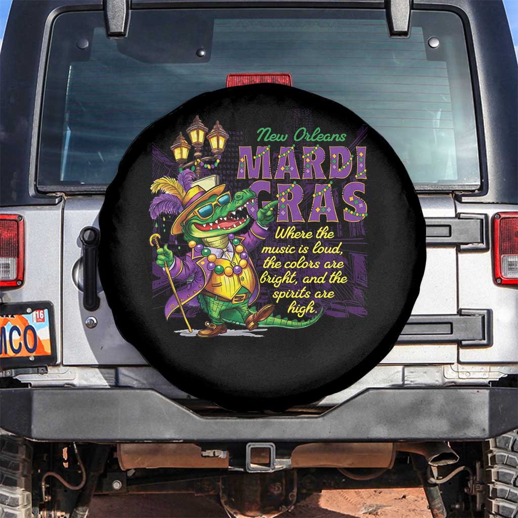 New Orleans Louisiana Mardi Gras Spare Tire Cover Where The Music Is Loud The Colors Are Bright And The Spirits Are High
