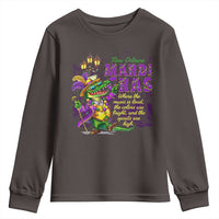 New Orleans Louisiana Mardi Gras Youth Sweatshirt Where The Music Is Loud The Colors Are Bright And The Spirits Are High