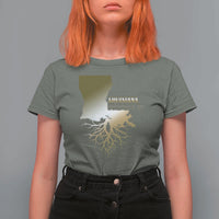 Louisiana Roots Pride T Shirt For Women