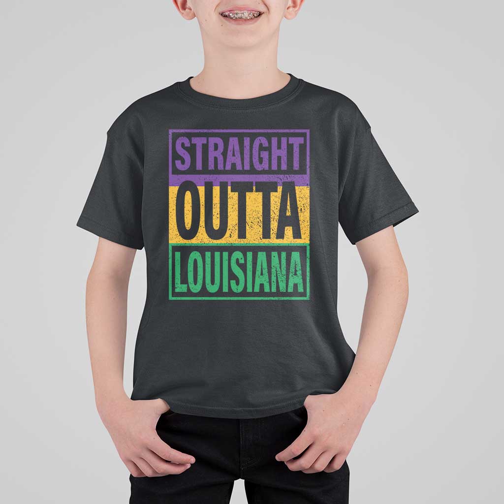 Straight Outta Louisiana T Shirt For Kid