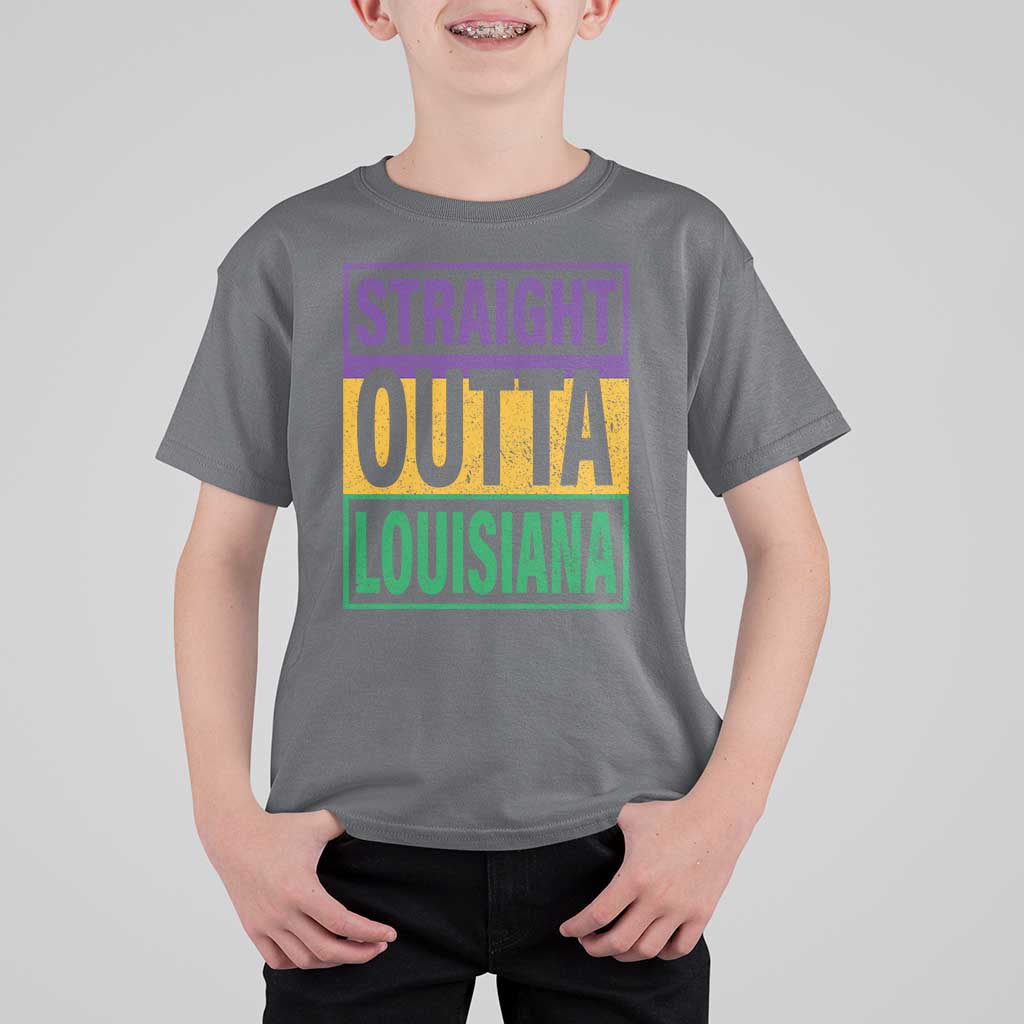 Straight Outta Louisiana T Shirt For Kid