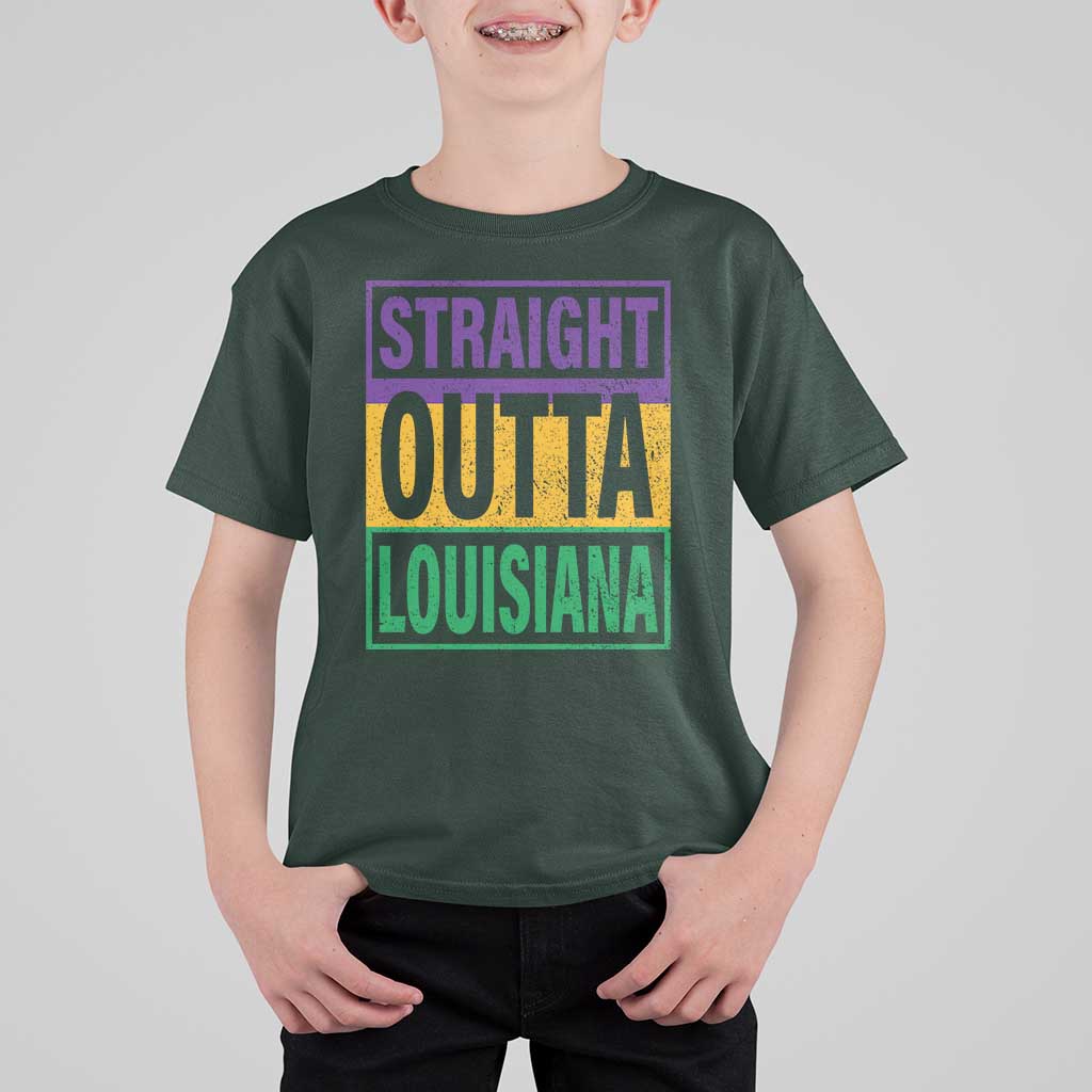 Straight Outta Louisiana T Shirt For Kid