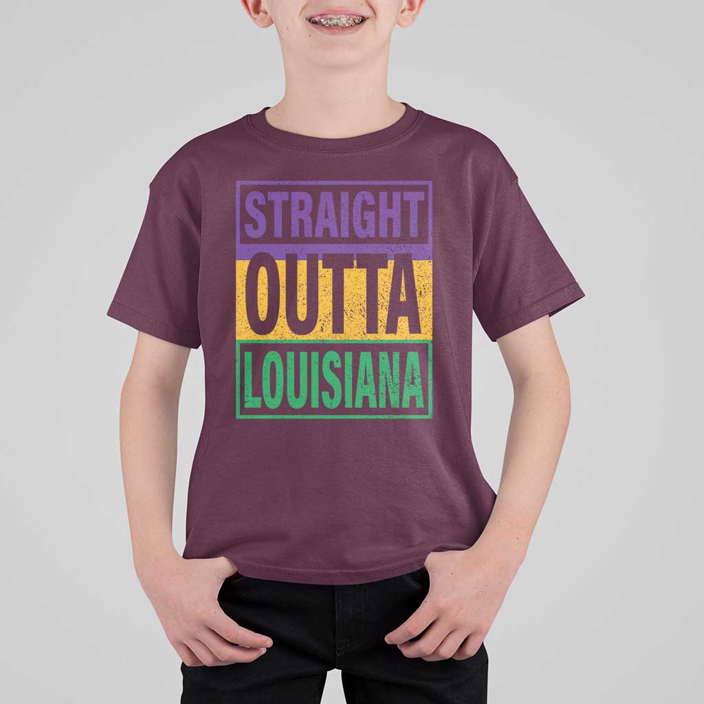 Straight Outta Louisiana T Shirt For Kid