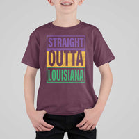 Straight Outta Louisiana T Shirt For Kid