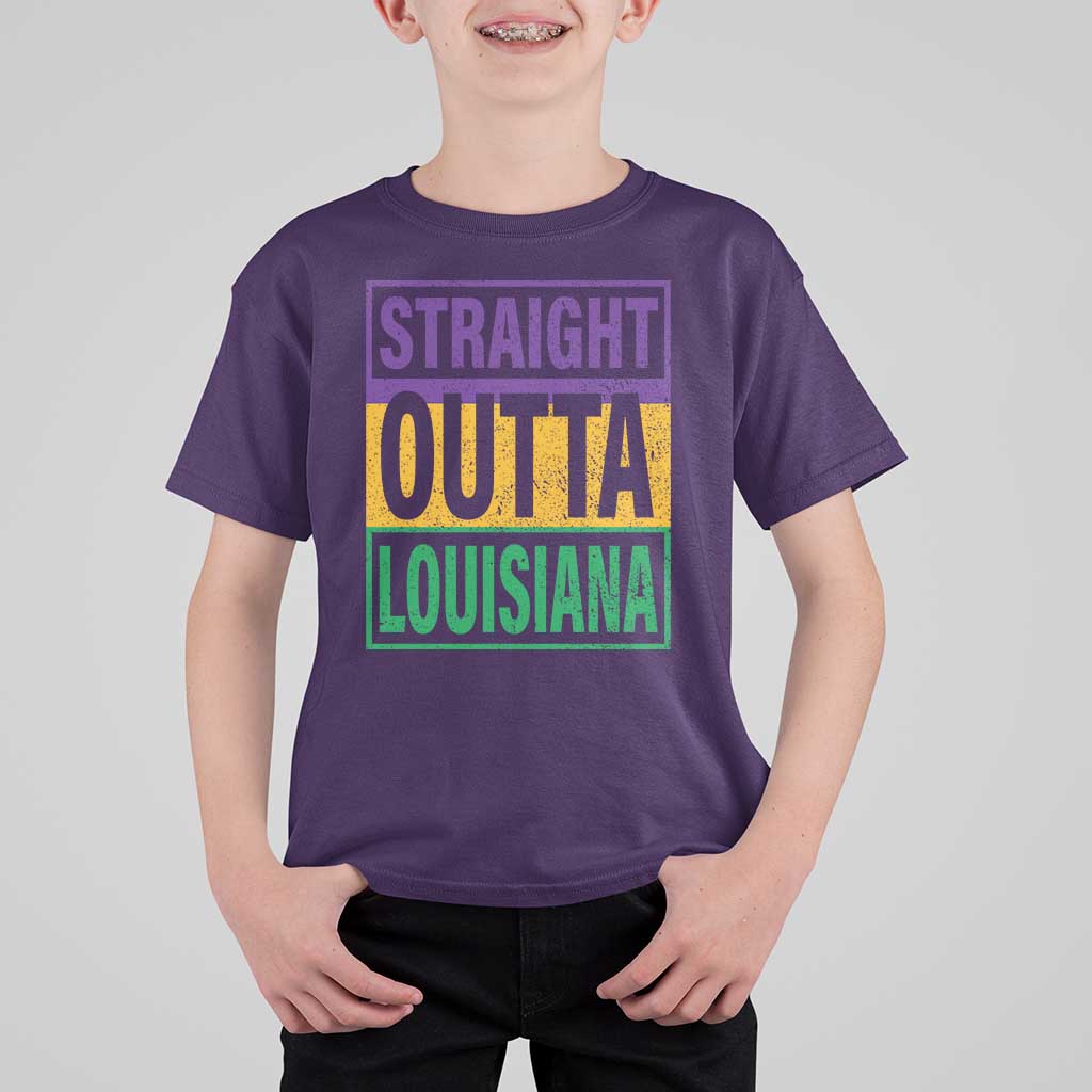 Straight Outta Louisiana T Shirt For Kid