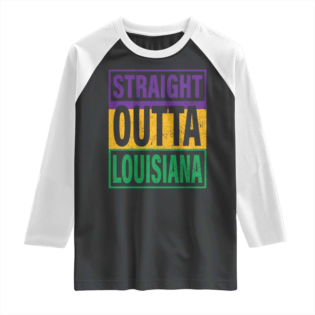 Straight Outta Louisiana Raglan Shirt