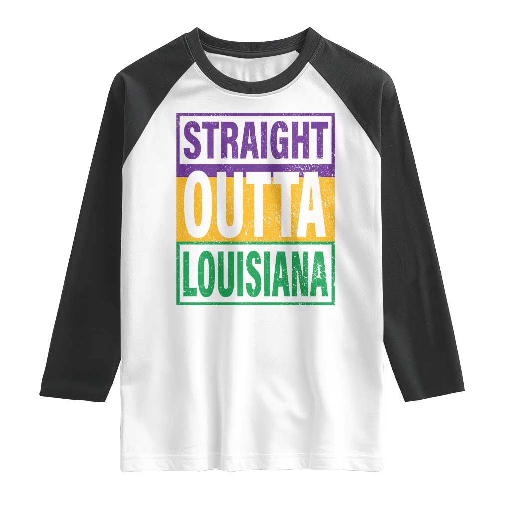 Straight Outta Louisiana Raglan Shirt