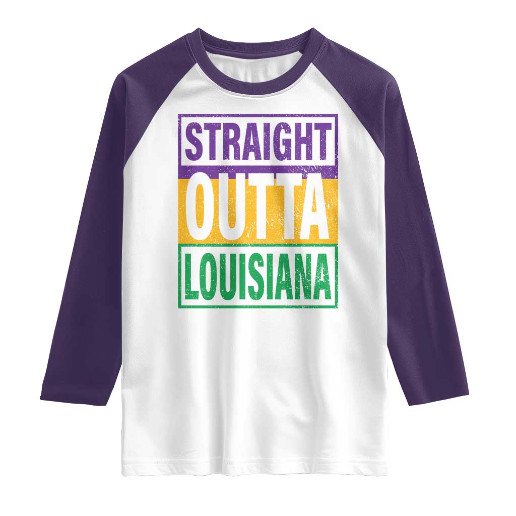 Straight Outta Louisiana Raglan Shirt