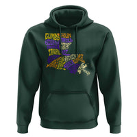 Louisiana Hoodie Creole Cajun Culture LA Map
