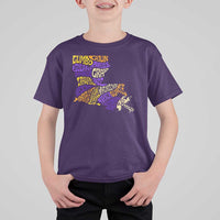 Louisiana T Shirt For Kid Creole Cajun Culture LA Map