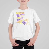 Louisiana T Shirt For Kid Creole Cajun Culture LA Map