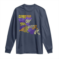 Louisiana Long Sleeve Shirt Creole Cajun Culture LA Map