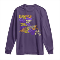 Louisiana Long Sleeve Shirt Creole Cajun Culture LA Map