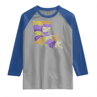 Louisiana Raglan Shirt Creole Cajun Culture LA Map
