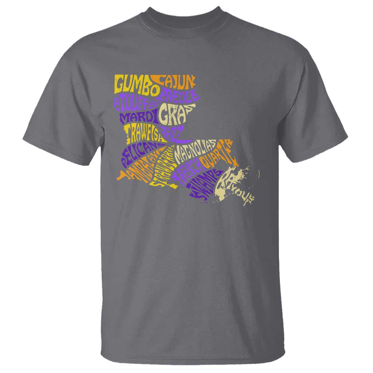 Louisiana T Shirt Creole Cajun Culture LA Map