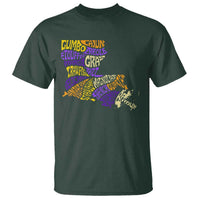 Louisiana T Shirt Creole Cajun Culture LA Map