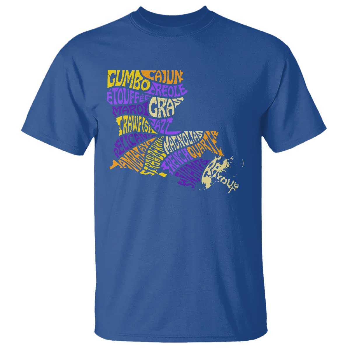 Louisiana T Shirt Creole Cajun Culture LA Map