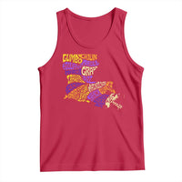 Louisiana Tank Top Creole Cajun Culture LA Map