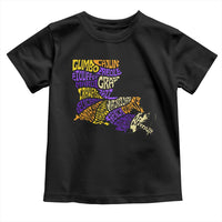 Louisiana Toddler T Shirt Creole Cajun Culture LA Map