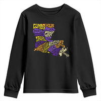 Louisiana Youth Sweatshirt Creole Cajun Culture LA Map