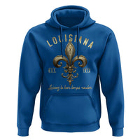 Louisiana Fleur De Lis Hoodie Laissez Les Bon Temps Rouler 1812