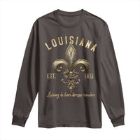 Louisiana Fleur De Lis Long Sleeve Shirt Laissez Les Bon Temps Rouler 1812