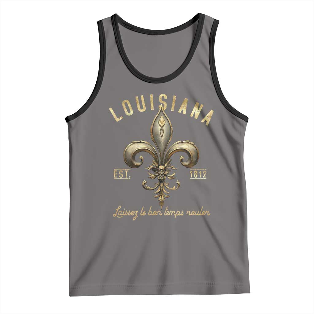 Louisiana Fleur De Lis Tank Top Laissez Les Bon Temps Rouler 1812