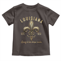 Louisiana Fleur De Lis Toddler T Shirt Laissez Les Bon Temps Rouler 1812