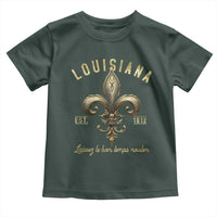 Louisiana Fleur De Lis Toddler T Shirt Laissez Les Bon Temps Rouler 1812