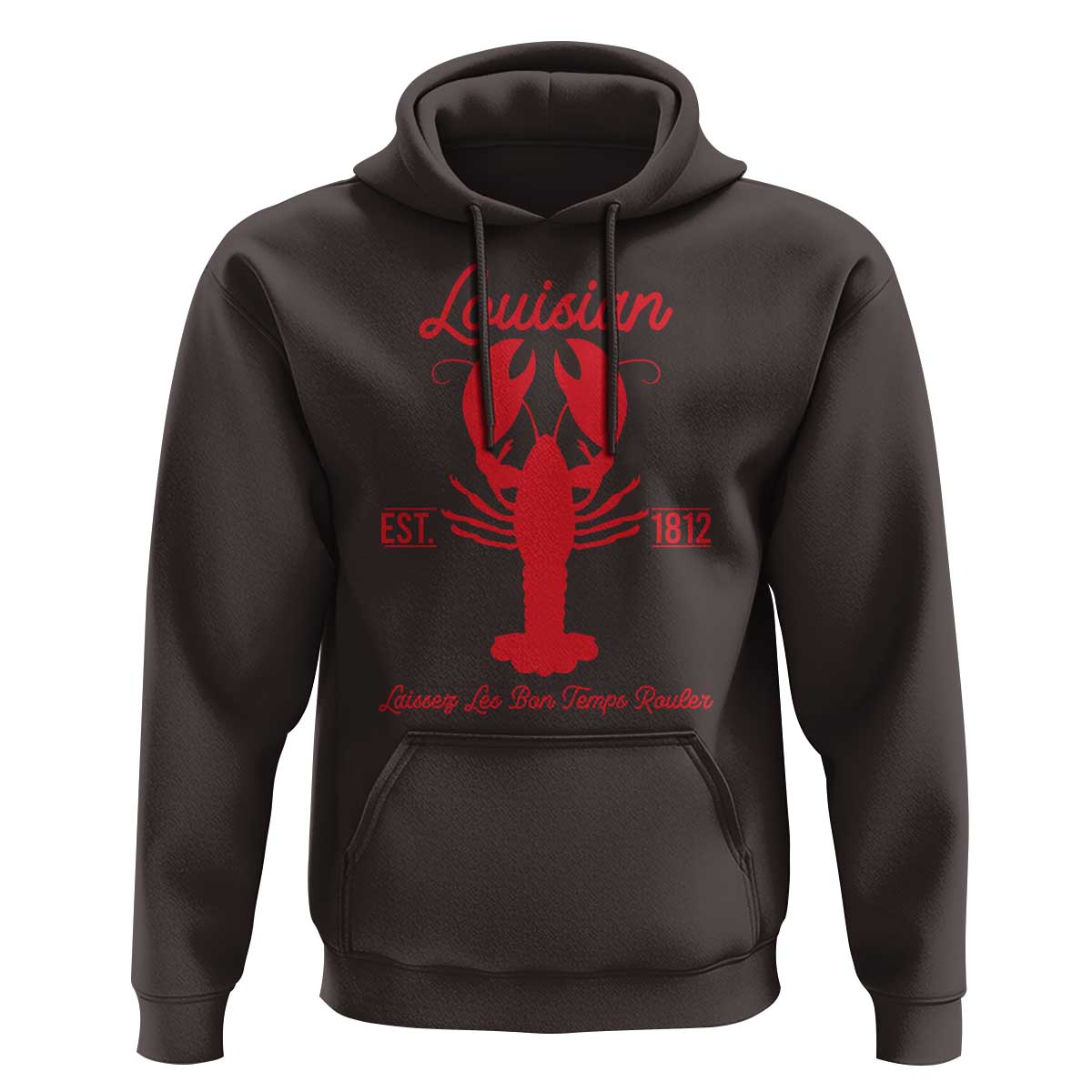Louisiana Crawfish Hoodie Laissez Les Bon Temps Rouler 1812