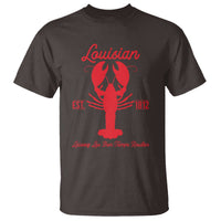 Louisiana Crawfish T Shirt Laissez Les Bon Temps Rouler 1812