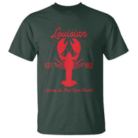 Louisiana Crawfish T Shirt Laissez Les Bon Temps Rouler 1812