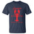 Louisiana Crawfish T Shirt Laissez Les Bon Temps Rouler 1812