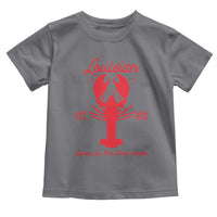 Louisiana Crawfish Toddler T Shirt Laissez Les Bon Temps Rouler 1812