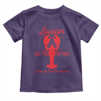 Louisiana Crawfish Toddler T Shirt Laissez Les Bon Temps Rouler 1812