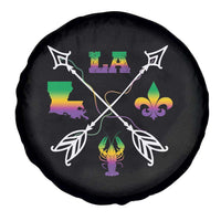 Louisiana Mardi Gras Spare Tire Cover Crawfish Fleur De Lis