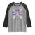 Louisiana Mardi Gras Raglan Shirt Crawfish Fleur De Lis