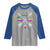 Louisiana Mardi Gras Raglan Shirt Crawfish Fleur De Lis