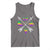 Louisiana Mardi Gras Tank Top Crawfish Fleur De Lis