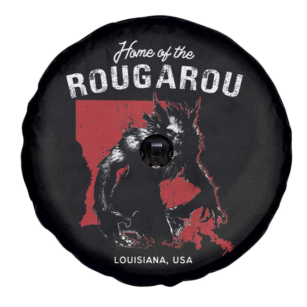 Home of the Rougarou Spare Tire Cover Louisiana Cryptid