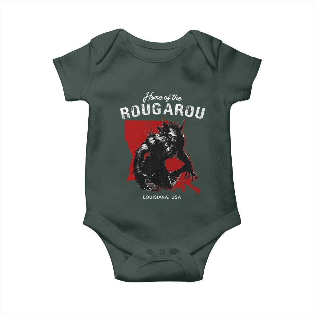 Home of the Rougarou Baby Onesie Louisiana Cryptid