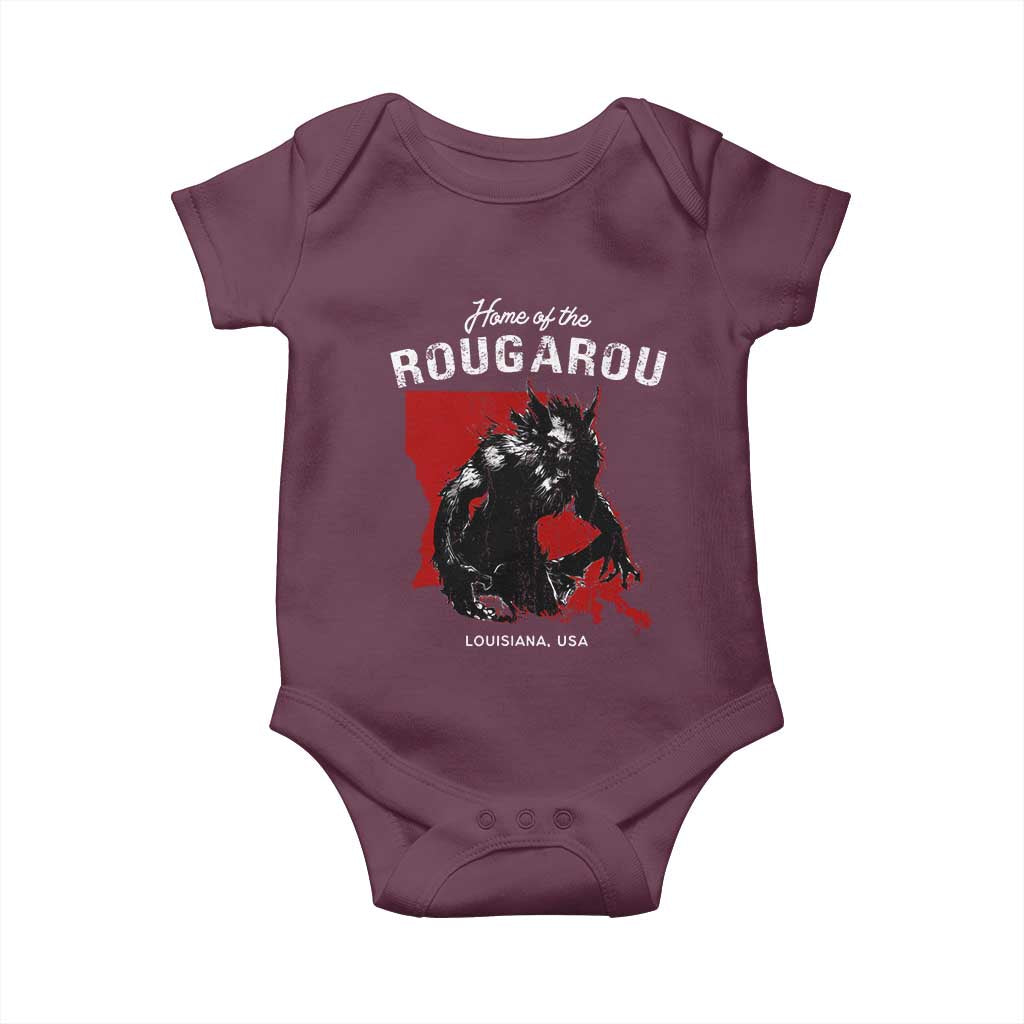Home of the Rougarou Baby Onesie Louisiana Cryptid