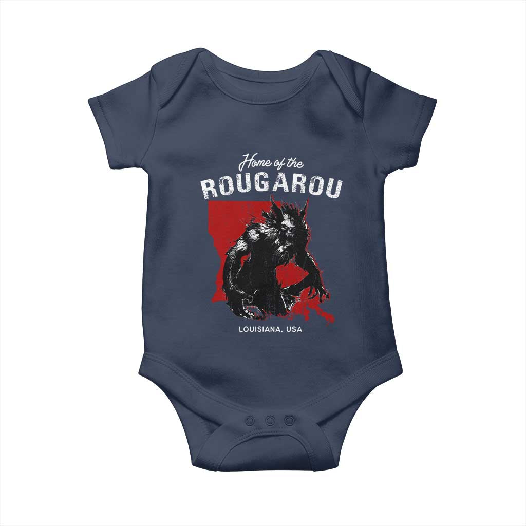 Home of the Rougarou Baby Onesie Louisiana Cryptid
