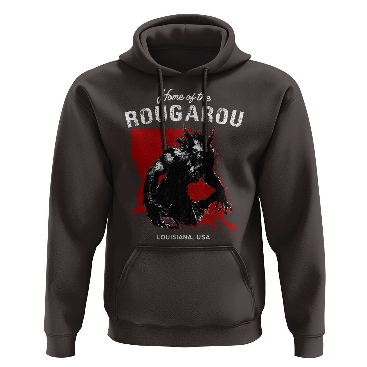 Home of the Rougarou Hoodie Louisiana Cryptid