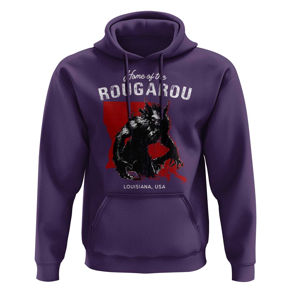 Home of the Rougarou Hoodie Louisiana Cryptid